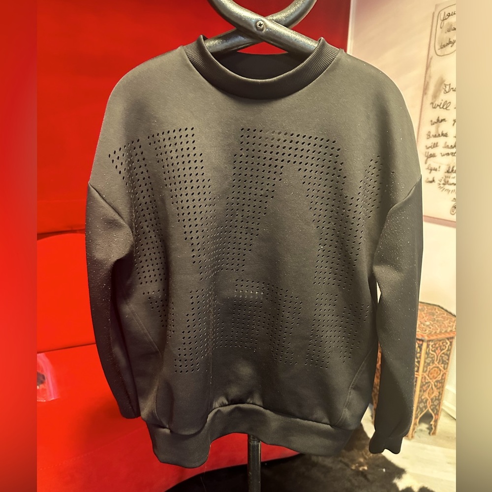 Ivy Park Neoprene mix Scuba Crew neck sweatshirt Sz xSmall